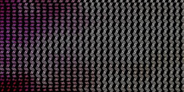 Sihirli elementlerle koyu pembe vektör deseni. Gotik eğilimli soyut illüstrasyon. En iyi tasarım Cadılar Bayramı olayları.