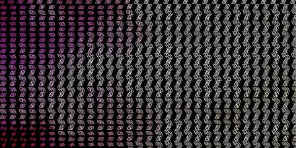 Темно Рожевий Векторний Візерунок Магічними Елементами Абстрактна Ілюстрація Готичними Градієнтними — стоковий вектор