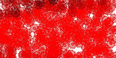 Güzel kar taneleri olan açık kırmızı vektör düzeni. Buz ve karlı akıllı geometrik soyut çizim. Yeni yıl tasarımı için poster ve afiş.