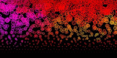 Esrarengiz sembollü koyu pembe, sarı vektör arkaplan. Gotik eğilimli soyut illüstrasyon. Doğaüstü tasvirler için basit tasarım.