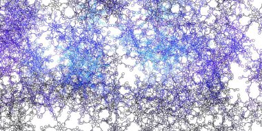 Açık Pembe, eğri çizgileri olan mavi vektör arkaplan. Renkli çizimler, kıvrımlardan oluşur. Reklamınız, posteriniz, afişiniz için en iyi tasarım.