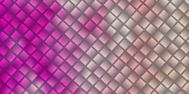 Dikdörtgenli açık pembe vektör arkaplanı. Gradyan dikdörtgenleri olan bir resim. Reklamlar ve reklamlar için desen.