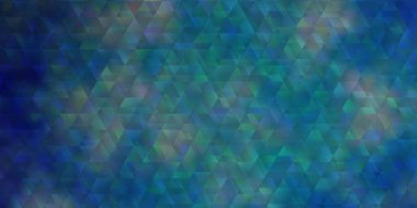 Çizgiler ve üçgenlerle ışık Mavisi vektör düzeni. Renkli üçgenlerle soyut çizimler yaparak. Duvar kağıtları için şablon.