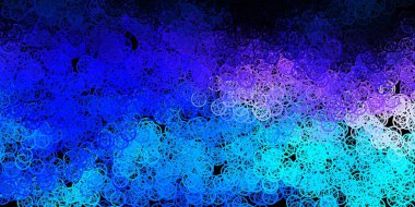 Esrarengiz sembollü koyu pembe, mavi vektör arkaplan. Gotik eğilimli soyut illüstrasyon. Okült tasarımın için basit bir temel.