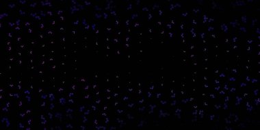 Esrarengiz işaretli koyu mor vektör şablonu. Sihirli ruhani güç işaretleri olan bir ilüzyon. Okült tasarımın için basit bir temel.