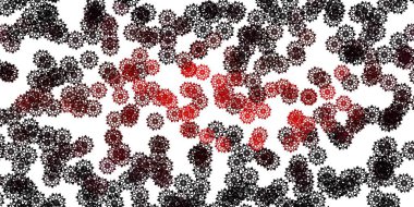 Buz kar taneli açık pembe vektör şablonu. Soyut renkli kar taneleri ve kar elementleri. İş için Xmas tasarımı.