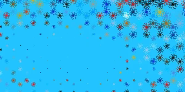 Hellblauer Gelber Vektorhintergrund Mit Kreisbogen Gradient Illustration Einfachem Stil Mit — Stockvektor