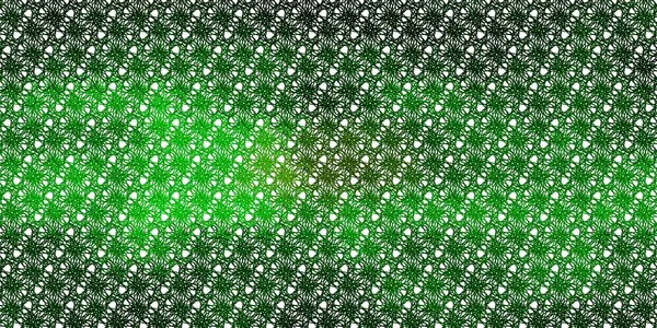 Verde Chiaro Texture Vettoriale Gialla Con Linee Spiritose Illustrazione Astratta — Vettoriale Stock