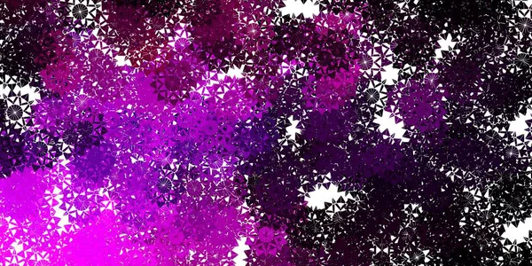 Світло Рожевий Векторний Візерунок Кольоровими Сніжинками Градієнтна Барвиста Ілюстрація Сніговими — стоковий вектор