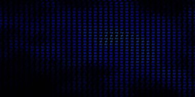 Esrarengiz işaretli koyu mavi vektör şablonu. Sihirli ruhani güç işaretleri olan bir ilüzyon. Gizemli, mistik tasarımlar için arkaplan.