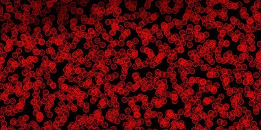 Esrarengiz sembollü koyu kırmızı vektör arkaplanı. Gotik eğilimli soyut illüstrasyon. Okült tasarımın için basit bir temel.