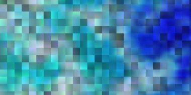 Dikdörtgenli hafif BLUE vektör arka planı. Gradyan dikdörtgenleri olan bir resim. Web siteleri, iniş sayfaları için desen.