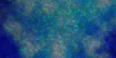 Çizgiler ve üçgenlerle ışık Mavisi vektör düzeni. Renkli üçgenlerle soyut çizimler yaparak. Duvar kağıtları için şablon.