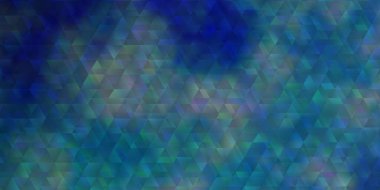 Işık Mavisi vektör şablonu, çizgiler, üçgenler. Soyut tarzda akıllı tasarım ve eğimli üçgenler. Posterler ve afişler için en iyi tasarım.