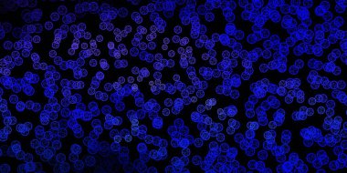 Sihirli elementlerle koyu mor vektör deseni. Sihirli ruhani güç işaretleri olan bir ilüzyon. Gizemli, mistik tasarımlar için arkaplan.