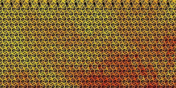 Esrarengiz işaretli koyu sarı vektör şablonu. Cadılık formlarıyla soyut tarzda geçmişe dönük tasarım. En iyi tasarım Cadılar Bayramı olayları.