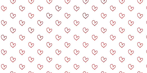 Světle Červené Vektorové Pozadí Zářícími Srdci Ilustrace Srdcem Lásce Koncept — Stockový vektor