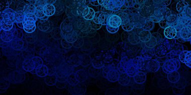 Esrarengiz işaretli koyu mavi vektör şablonu. Gotik eğilimli soyut illüstrasyon. Doğaüstü tasvirler için basit tasarım.