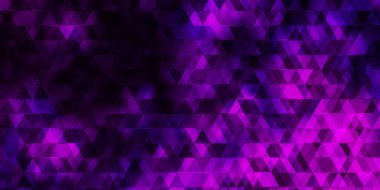 Açık pembe vektör arkaplanı, çizgiler, üçgenler. Renkli eğimli üçgenlerin çizimi. Reklamlar için desen.