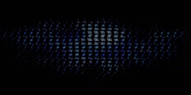 Esrarengiz işaretli koyu mor vektör şablonu. Gotik eğilimli soyut illüstrasyon. Doğaüstü tasvirler için basit tasarım.