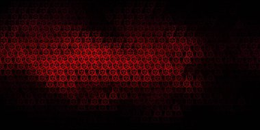 Sihirli elementlerle koyu pembe vektör deseni. Gradyan simya şekilli renkli bir illüstrasyon. En iyi tasarım Cadılar Bayramı olayları.