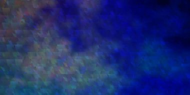 Açık pembe, çizgileri ve üçgenleri olan mavi vektör dokusu. Renkli üçgenli modern gradyan çizimi. Posterler ve afişler için en iyi tasarım.