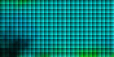 Açık mavi, çizgileri ve dikdörtgenleri olan yeşil vektör düzeni. Renkli dikdörtgenlerle soyut gradyan çizimi. Web siteleri, iniş sayfaları için desen.