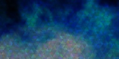 Çizgileri ve üçgenleri olan hafif Mavili vektör arka planı. Soyut tarzda akıllı tasarım ve eğimli üçgenler. Reklamlar için desen.