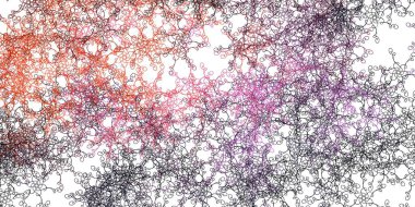 Açık Pembe, çizgileri olan sarı vektör arkaplan. Gradyan kıvrımları olan yarım tonlu bir resim. Reklamlar ve reklamlar için desen.