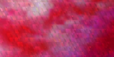 Açık pembe vektör arkaplanı, çizgiler, üçgenler. Soyut üçgenli dekoratif tasarım. Reklamlar için desen.