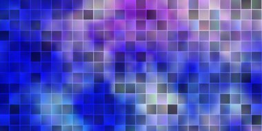 Açık pembe, dikdörtgenli mavi vektör şablonu. Soyut arkaplanda renkli gradyan olan dikdörtgenler. Reklamlar ve reklamlar için desen.