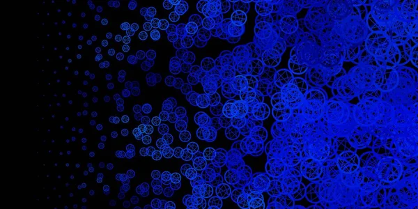 Esrarengiz işaretli koyu mavi vektör şablonu. Gradyan simya şekilli renkli bir illüstrasyon. Sihir için dizayn, ruhsal olaylar.