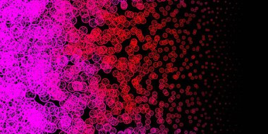 Din sembollü koyu pembe, sarı vektör dokusu. Gradyan simya şekilli renkli bir illüstrasyon. Sihir için dizayn, ruhsal olaylar.