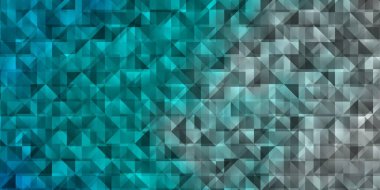 Kristallerle, üçgenlerle hafif BLUE vektör şablonu. Renkli üçgenli modern soyut illüstrasyon. Broşürler, broşürler için desen