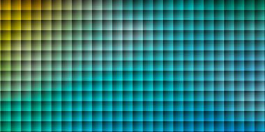 Açık mavi, dikdörtgenli sarı vektör arkaplan. Soyut arkaplanda renkli gradyan olan dikdörtgenler. Cep telefonları için şablon.