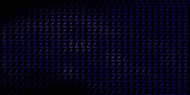 Sihirli elementlerle koyu mor vektör deseni. Sihirli ruhani güç işaretleri olan bir ilüzyon. En iyi tasarım Cadılar Bayramı olayları.