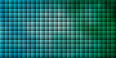 Açık mavi, dikdörtgen biçiminde yeşil vektör dokusu. Dikdörtgenli soyut gradyan çizimi. Reklamlar ve reklamlar için desen.