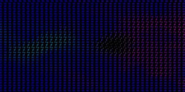 Esrarengiz işaretli koyu pembe, mavi vektör şablonu. Sihirli ruhani güç işaretleri olan bir ilüzyon. Sihir için dizayn, ruhsal olaylar.