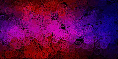 Lacivert, kırmızı vektör arkaplan ve gizemli semboller. Gotik eğilimli soyut illüstrasyon. En iyi tasarım Cadılar Bayramı olayları.