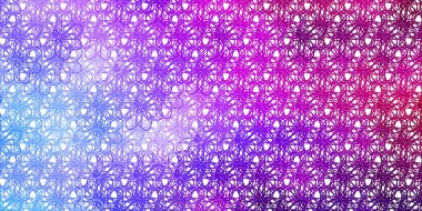 Açık mavi, kıvrımlı kırmızı vektör dokusu. Çizgili soyut gradyan çizimi. İş broşürleri, broşürler için desen