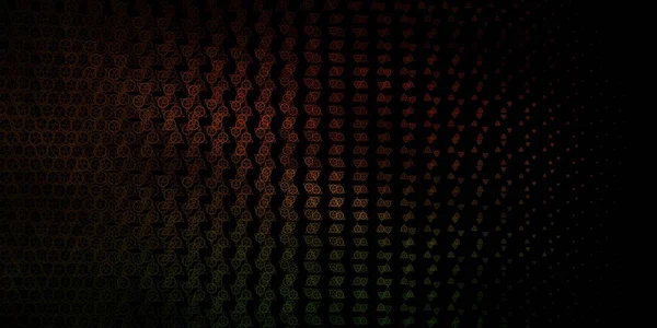 Koyu yeşil, özel işaretli sarı vektör şablonu. Gradyan simya şekilli renkli bir illüstrasyon. Doğaüstü tasvirler için basit tasarım.