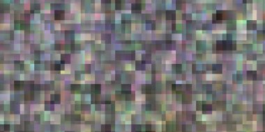 Çizgilerle, dikdörtgenlerle ışık çok renkli vektör düzeni. Gradyan dikdörtgenleri ve kareleri olan renkli çizimler. İş broşürleri, broşürler için desen