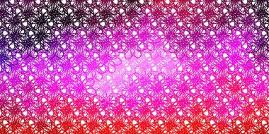 Açık Mor, eğri çizgili pembe vektör arkaplan. Eğimli dairesel kavisli parlak bir illüstrasyon. İş broşürleri, broşürler için desen