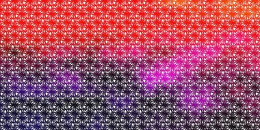 Açık pembe, kırmızı çizgili vektör deseni. Bükülmüş çizgileri olan yepyeni renkli bir çizim. Terfileriniz için akıllı tasarım.