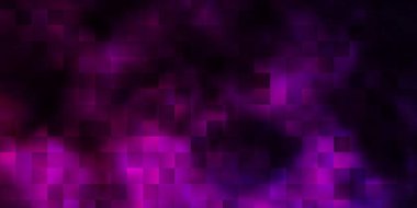 Çizgileri, dikdörtgenleri olan koyu pembe vektör düzeni. Dikdörtgen şekilli yeni soyut illüstrasyon. İş tanıtımınız için tasarım.