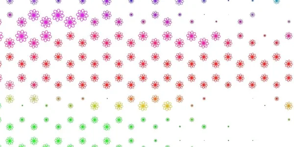 Rose Clair Texture Vectorielle Verte Avec Arc Circulaire Illustration Colorée — Image vectorielle