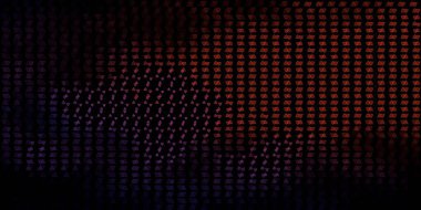 Esrarengiz işaretli koyu pembe, kırmızı vektör şablonu. Gotik eğilimli soyut illüstrasyon. Gizemli, mistik tasarımlar için arkaplan.