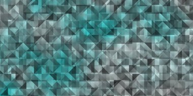 Kristallerle, üçgenlerle hafif BLUE vektör şablonu. Soyut üçgenli dekoratif tasarım. Duvar kağıtları için şablon.