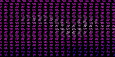 Esrarengiz işaretli koyu mor vektör şablonu. Gradyan simya şekilli renkli bir illüstrasyon. Gizemli, mistik tasarımlar için arkaplan.