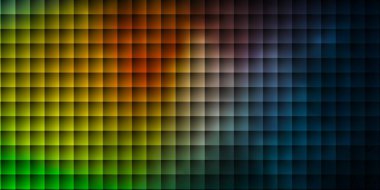 Açık mavi, çizgileri ve dikdörtgenleri olan kırmızı vektör düzeni. Soyut tarzda dikdörtgenleri olan modern tasarım. İş broşürleri, broşürler için desen